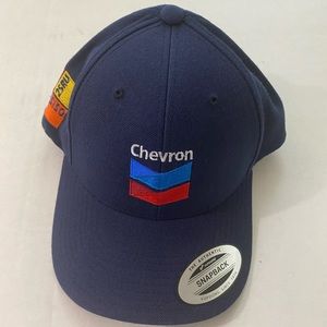 CHEVRON Mens Employee Baseball Cap / Hat Adjustable Blue